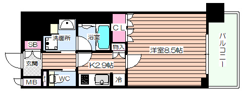【間取り】 | リーガル靭本町