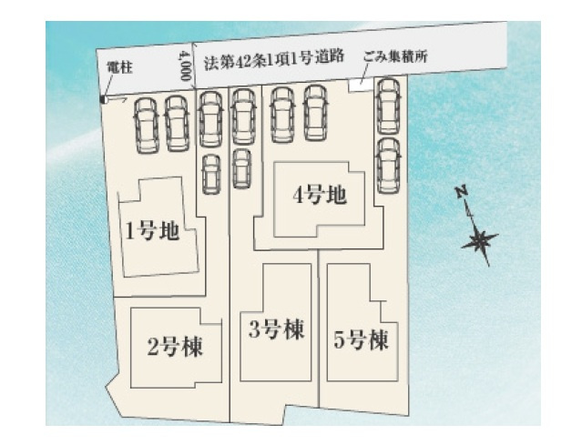【区画図】 | 朝霞市根岸台第２期　全５棟　1号棟 | 1号棟