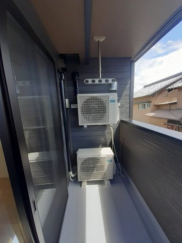 ニューライズ　外神のバルコニー|お洗濯にも便利なバルコニー付き