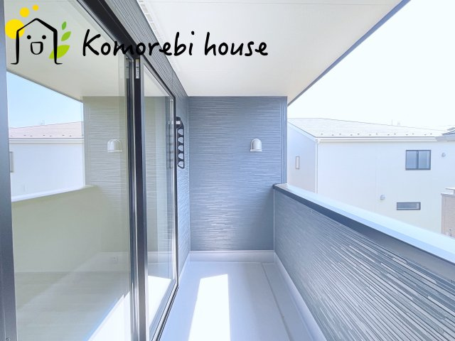 北本市下石戸下　新築一戸建て　リーブルガーデン　01のバルコニー|陽当たり良好なバルコニーです