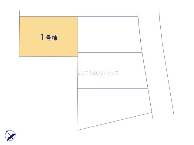 北本市下石戸下　新築一戸建て　リーブルガーデン　01の区画図|１号棟