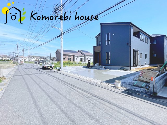 北本市下石戸下　新築一戸建て　リーブルガーデン　01の前面道路含む現地写真|前面道路含む現地写真です