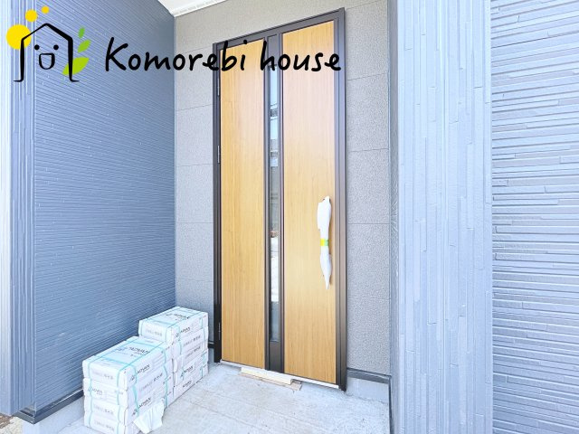 北本市下石戸下　新築一戸建て　リーブルガーデン　01の玄関|玄関です