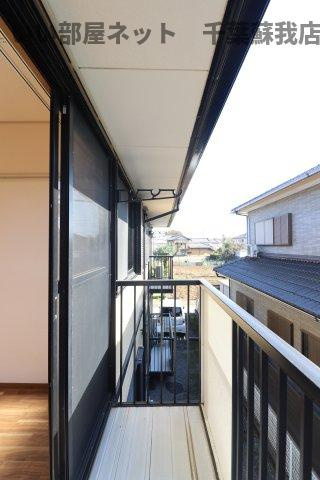 スプリング・クレイン　Ⅱのバルコニー|洗濯物もよく乾きそうな、陽当たり良好なバルコニーです！