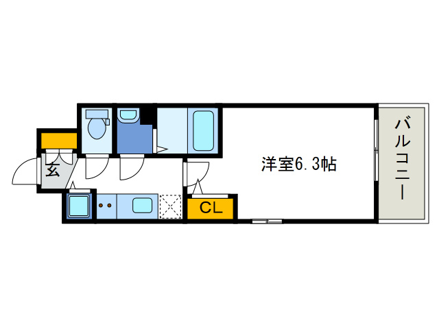 エスリード難波ザ・ゲートの間取り