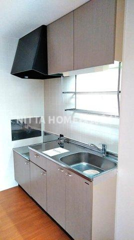 グランシャリオ　Ａ棟のキッチン|ガスコンロ設置可能です〇