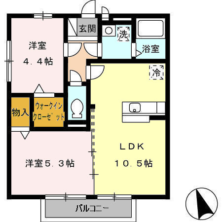 セジュール・ヴォ―ガの間取り