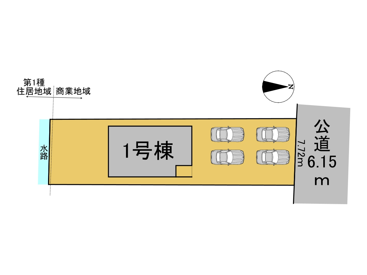 リーブルガーデン　本巣郡北方町北方第3　全1区画分譲の区画図|■区画図
■YAMADA電機の　ヤマダ不動産　株式会社リライフ　
いつでもお問合わせ下さい。