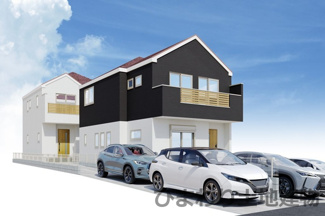 【外観】 | 南区相武台3丁目  2号棟 3期 | イメージパース（完成時に現況と異なる場合は現況優先となります）