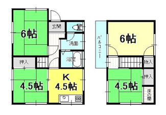 【間取り】 | 戸建　内浜町