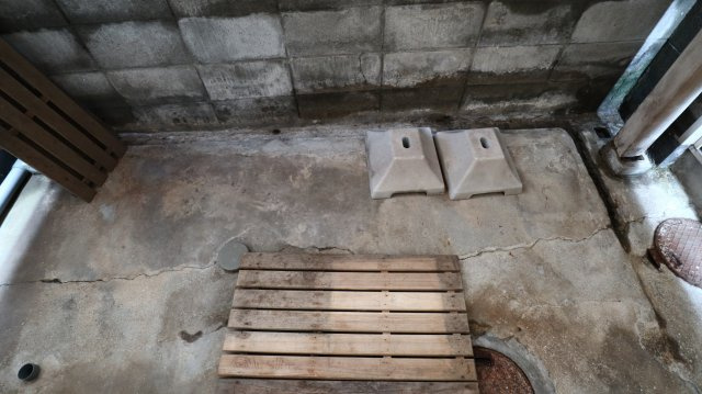 五色山2丁目貸家の庭