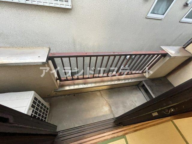 富田コーポ　最上階　角部屋　陽当たり良好のバルコニー