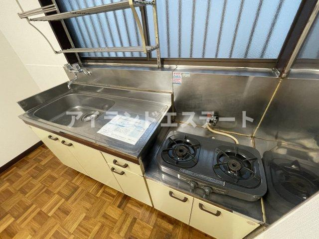 富田コーポ　最上階　角部屋　陽当たり良好のキッチン