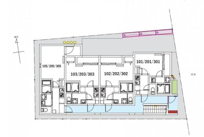 【区画図】 | ＣＲＡＳＴＩＮＥ西尾久 |  