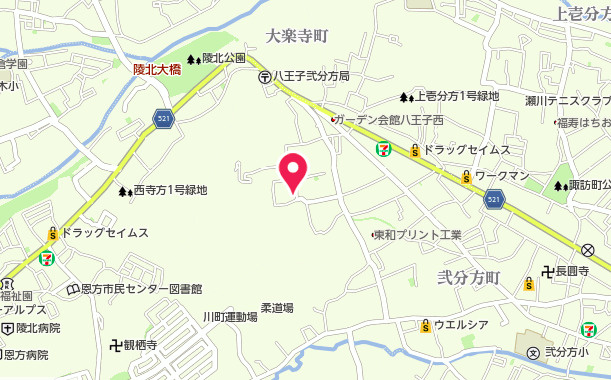 『八王子市新築戸建て』八王子市弐分方町139【仲介手数料無料】　２４ー１期の地図|～仲介手数料無料☆八王子ひなた不動産～　八王子市弐分方町　新築戸建て