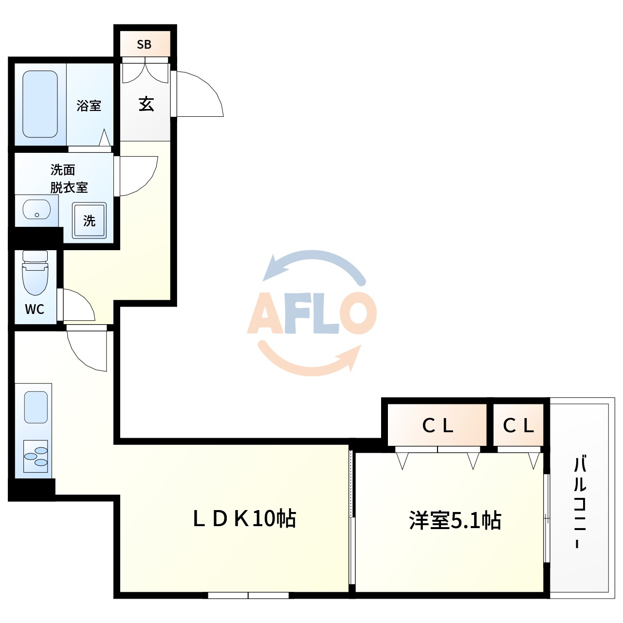ラモーナ鶴橋の間取り|ラモーナ鶴橋　間取り