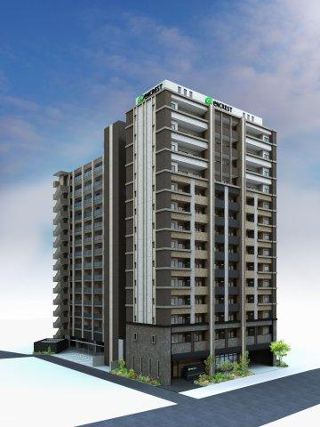 福岡市博多区住吉２丁目の賃貸マンションのエントランス