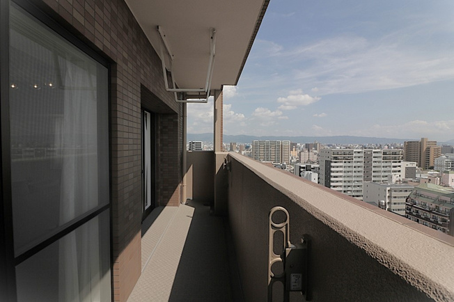【バルコニー】 | ライオンズマンション城東緑橋 | 最上階！眺望良好です☆