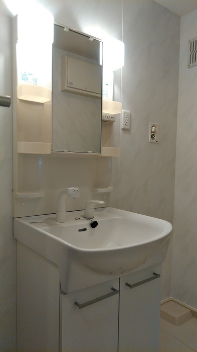 Kコート前原の洗面所