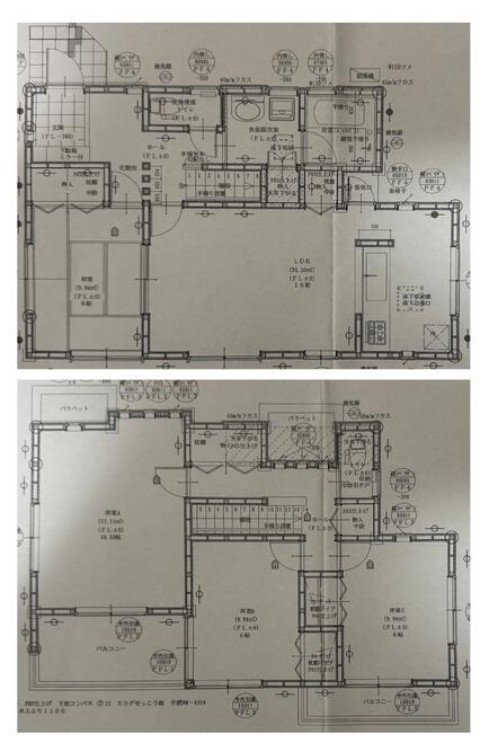 【中古戸建】児玉郡上里町大字七本木の間取り|■間取り図｜敷地面積：158.69（約48坪）　建物面積：109.02（約32.97坪）