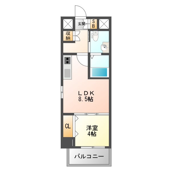 La CASA新北野の間取り