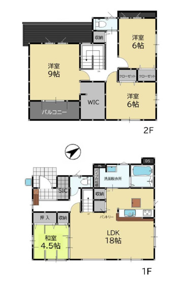 【間取り】 | 糟屋郡宇美町障子岳3丁目1期　2号棟（全4棟）【仲介手数料無料・0円】 | 平日、土日祝日もお好きな日時にご見学可能です。お気軽にお問合せ下さい。