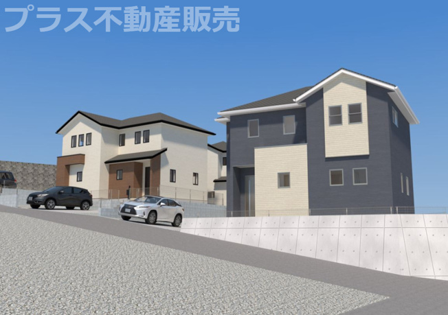 【外観】 | 糟屋郡宇美町障子岳3丁目1期　3号棟（全4棟）【仲介手数料無料・0円】 | 現地写真。同じ物件を見るなら、プラス不動産販売にお任せ下さい。