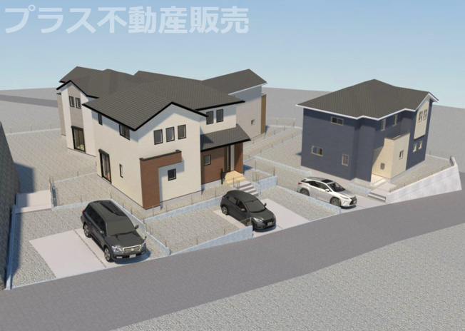 【玄関】 | 糟屋郡宇美町障子岳3丁目1期　3号棟（全4棟）【仲介手数料無料・0円】 | 現地写真。