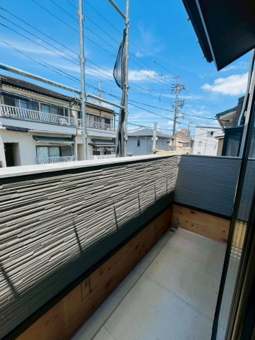 淀美豆町　新築戸建のバルコニー