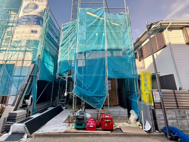 練馬区南田中4丁目　新築戸建　全3棟の外観|現地写真（2026.01.11撮影）

現地ご見学希望・資料請求などお気軽にお問い合わせ下さい！
03-5990-5201