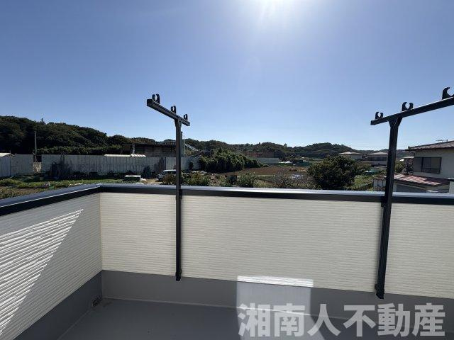 平塚市南金目　新築戸建のバルコニー|広々としたバルコニーです