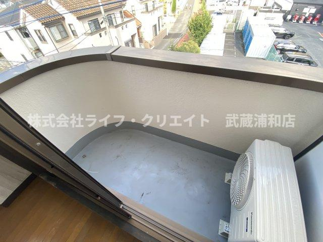 高里ハイツのバルコニー