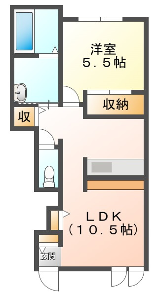 Ｇｒａｔｉａ（グラティア）　の間取り