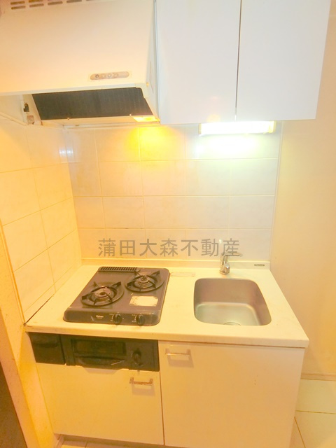 クロスレジデンス蒲田のキッチン|2口ガスグリル付システムキッチン