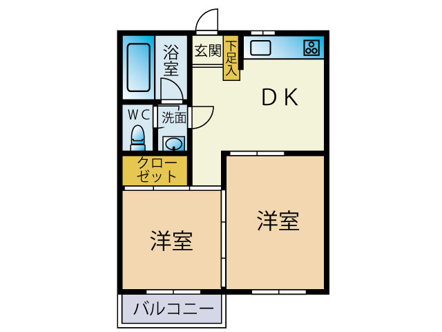 ニューハイツ弥永の間取り