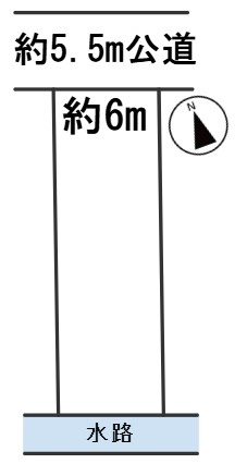 ５７８０４　岐阜市東中島土地の区画図