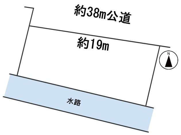 ６４６３９　岐阜市東中島土地の区画図