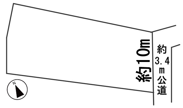 ６５９９２　岐阜市東中島土地の区画図