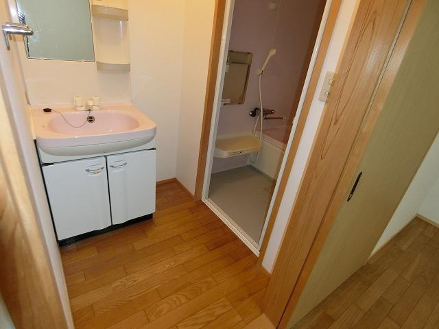 高知市本宮町　中古戸建ての洗面所