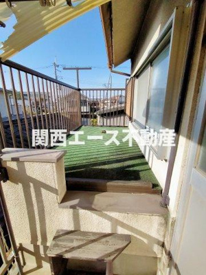 【バルコニー】 | 中野１丁目貸家