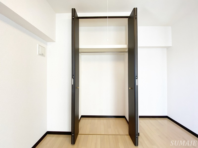 北区田端新町３丁目の賃貸マンションの収納|寝室のクローゼットです☆