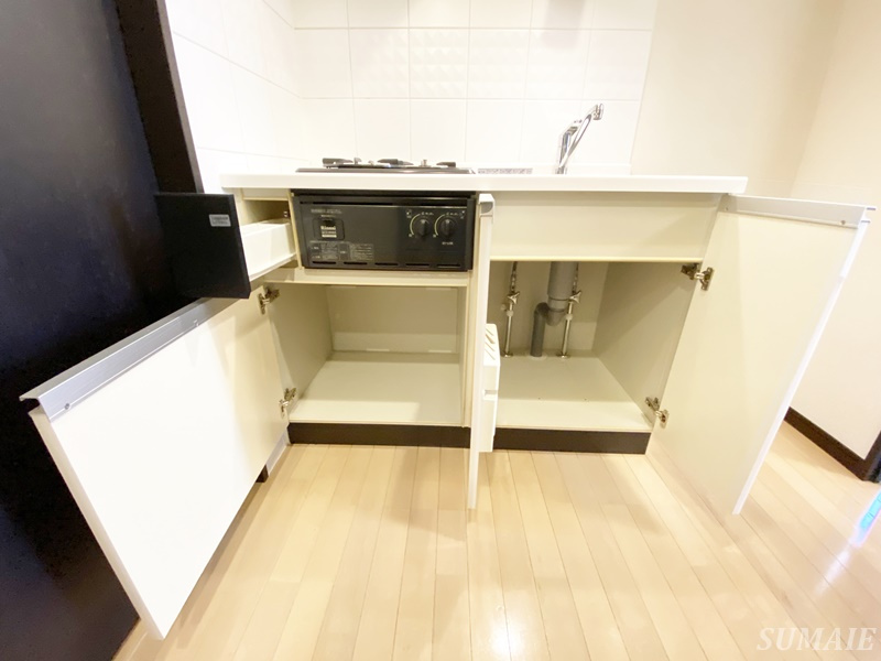 北区田端新町３丁目の賃貸マンションの収納|キッチン下収納です☆