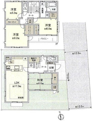 藤沢市辻堂元町６丁目戸建ての間取り