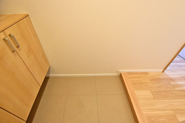 エンゼルクレッセ西難波の玄関|十分な容量のシューズボックスを完備×広々とした空間が魅力！ 玄関収納の上にはお気に入りのインテリアも置くことが出来ます◎