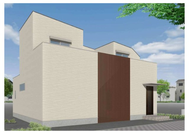 神戸市北区筑紫が丘3丁目新築戸建の外観パース