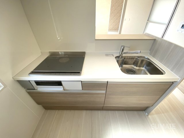 Bleu　Lapinのキッチン|グリル付き3口IH☆彡