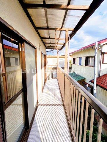 メゾンフルヤＩのバルコニー