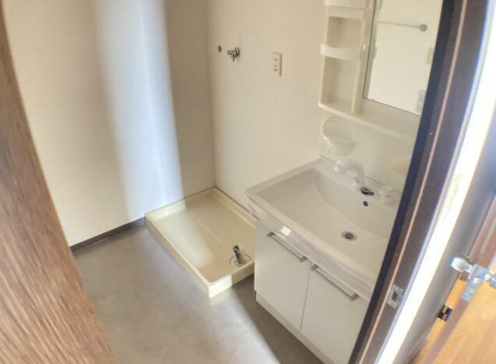 美浦第一グリーンコーポの独立洗面台