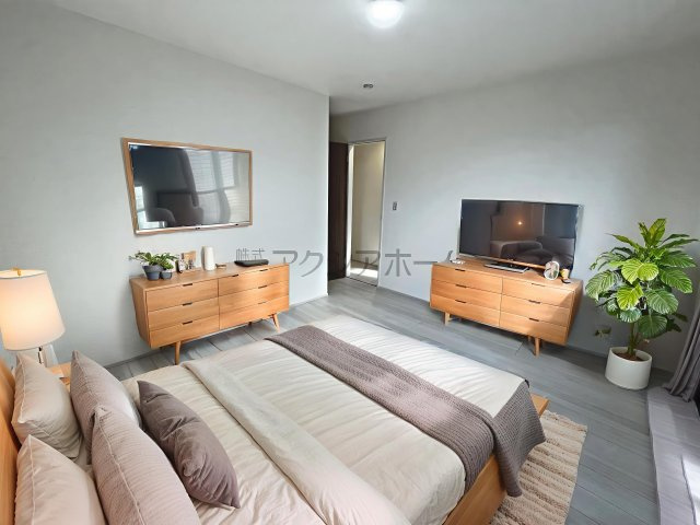 所沢市東狭山ケ丘1丁目・全1棟　新築一戸建　～駅徒歩3分～の寝室|2F洋室7.5帖（家具はCG画像での表示になります）