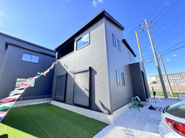 新築　前橋市関根町　GRAFARE　2号棟の庭|現地写真　前橋市関根町　GRAFARE